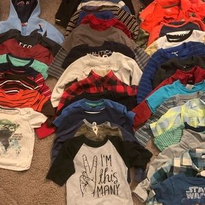 HUGE lot of boys tops/etc. 18 mo-2T (mostly 2T)